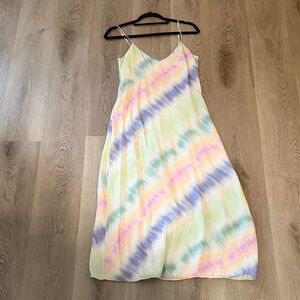 Zara Multicolor Tie-Dye Maxi Dress